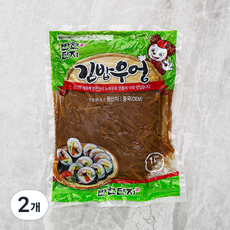 반찬단지 김밥우엉 3mm, 1kg, 2개