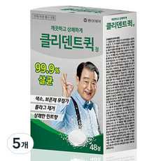 동아제약 클리덴트 정 틀니세정제, 48개입, 5개