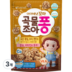 아이배냇 꼬마곡물조아퐁 과자 30g, 곡물맛, 3개