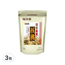 元氣家 烘焙楓糖核桃, 80%以上完整果實, 非油炸 低溫烘焙, 200g, 3包