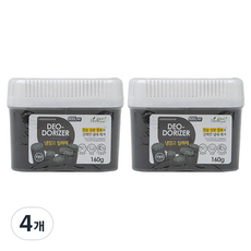 허브스토리 냉장고 탈취제 참숯 본품, 160g, 4개
