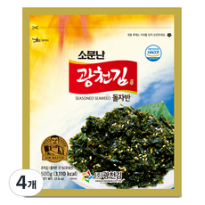 광천김 소문난 돌자반, 500g, 4개