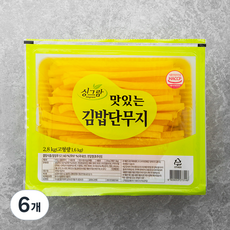 싱그람 업소용 맛있는 김밥단무지, 2.8kg, 6개