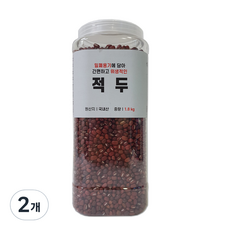 대한농산 통에담은 국산 적두, 2개, 1.8kg