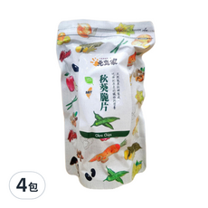 元氣家 秋葵脆片, 100g 台灣產 真空低溫製成, 4包