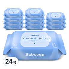 베베숲 클린 비데티슈 휴대형, 55g, 20매, 24개