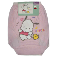 ONEDER 旺達棉品 女童三角褲2件組 - POCHACCO 帕恰狗圖案，XL尺寸, XL, 粉紅色