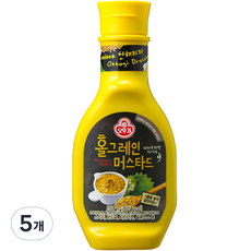 오뚜기 홀그레인머스타드, 280g, 5개