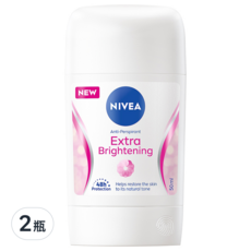 NIVEA 妮維雅 止汗爽身乳膏 Pro升級版 亮白系列, 50ml, 2瓶