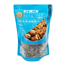 亦擇 純黑芝麻核桃脆片, 全素食Vegan, 低溫烘烤, 非油炸, 300公克, 250g, 1包