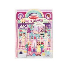 Melissa&Doug 瑪莉莎 貼紙簿 泡泡貼, 時尚穿搭10面, 1組