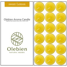 Olebien 香氛茶燈蠟燭 14g, 甜檸檬, 18件