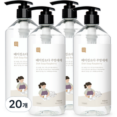 쉼표365 베이킹소다 주방세제 라즈베리향, 750ml, 20개