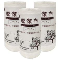 IDEA HOM 理想家 魔潔布, 40格/捲, 22cm x 30cm, 台灣製造, 40條, 3捲