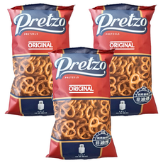 Pretzo 不囉嗦經典鹽味蝴蝶餅 125g*3包 (烘烤製成/非油炸/獨立包裝/經典零食)