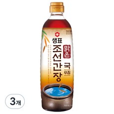 샘표 맑은 조선간장, 930ml, 3개