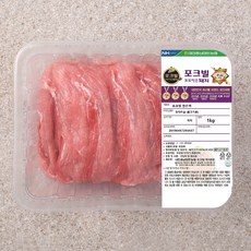 포크빌포도먹은돼지 뒷다리살 불고기용 (냉장), 1kg, 1개