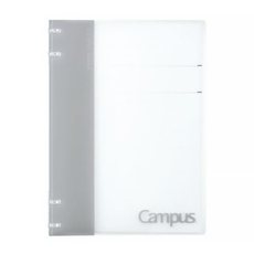 KOKUYO 國譽 Campus 2x2薄型4孔活頁夾 B5, H264*W195*D14mm, 灰色, 1本