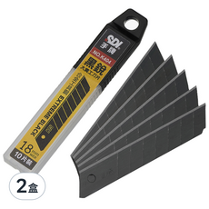 手牌 黑銳大美工刀片 K404C 兩盒裝，鋒利耐用，切割面平整光滑, 2盒