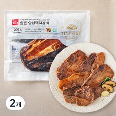 하이포크 한돈 양념 돼지 갈비, 700g, 2개 700g, 2개