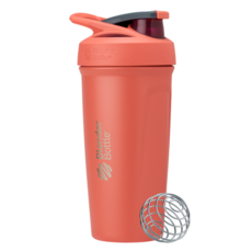 Blender Bottle Strada Stainless Steel 搖搖杯, 珊瑚橘, 710ml, 1個