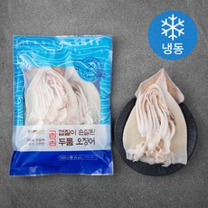 곰곰 껍질이 손질된 두툼 오징어 (냉동), 500g, 1개