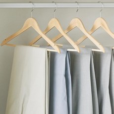 한샘 데일리 원목 옷걸이, 내츄럴, 8개 내츄럴, 8개입