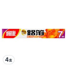 楓康 鋁箔紙 7m, 適用於烤箱烤爐，廚房必備，包裝食物安心，烘烤後美味依舊, 寬30cm, 4盒