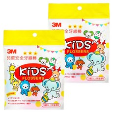 3M 兒童安全牙線棒 超細滑 3歲以上, 38支, 2包