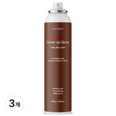 로브로제 카페인 흑채 스프레이 120g, 3개, 자연갈색