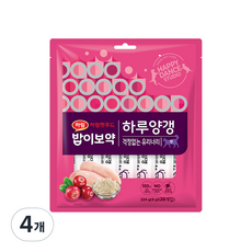 밥이보약 캣 하루양갱 간식 걱정없는유리너리 28p, 닭고기, 4개