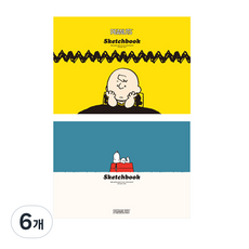 피너츠 뜯어쓰는 패드 스케치북 랜덤발송, B4, 50매, 6개 B4, 50매, 6개