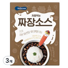 베베쿡 처음먹는 덮밥 소스, 짜장, 200g, 3개