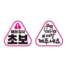 제제데코 칼라 고휘도 반사 자석스티커 초보 세모 K140 2p 세트 140 x 130 mm, KC004 + KC017, 1세트 KC004 + KC017, 1세트