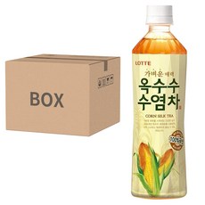 LOTTE 樂天 玉米鬚茶 500ml, 韓國產, 無添加糖, 高纖維, 24瓶