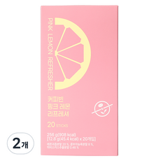 커피빈 핑크 레몬 리프레셔, 2개, 20개입, 12.8g