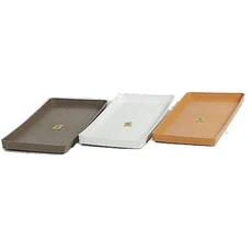 翠筠 如意花槽底盤 63.5*20.4*2.5cm，園藝花盆底座，防漏水花盆托盤, 1入