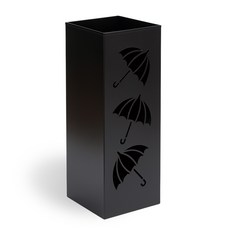 Anplus 四角鐵製大容量雨傘架, 1個, 黑色