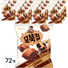 오리온 꼬북칩 초코츄러스 미니 과자, 30g, 72개