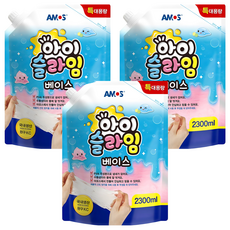 아모스 아이슬라임 베이스 2.3L, 3개, 혼합색상 혼합색상, 3개