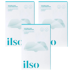 ilso Natural mild 溫和去粉刺鼻貼組, 深層清潔，祛除粉刺, 完美貼合鼻廓，清爽控油, 5片, 3盒