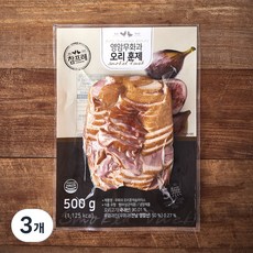 참프레 무화과 오리훈제 슬라이스, 500g, 3개