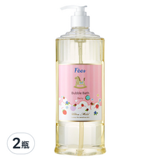 Fees BEBE 嬰兒柔護泡泡露 莓果香, 600ml, 2瓶