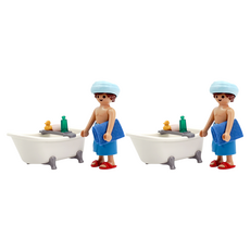 Playmobil 摩比人 男人和浴缸人偶套裝 71167, 2組