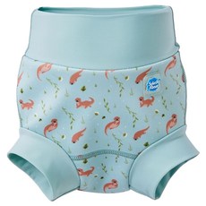 Splash About 潑寶 Happy Nappy 3D加強版 游泳尿布褲 頑皮水獺 L (6-12個月) 可重複使用, 1件
