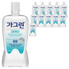 가그린 제로 구강청결제, 1.2L, 12개