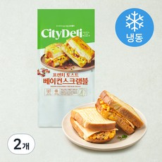 시티델리 프랜치토스트 베이컨스크램블 (냉동), 165g, 3개입, 2개