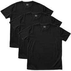 베이스알파 에센셜 남녀공용 기능성 쿨링 라운드넥 반팔 티셔츠 3p