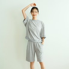 PALAN 素色短袖T恤+短褲套裝