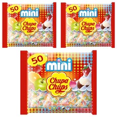 츄파춥스 미니 막대사탕 랜덤 발송, 300g, 3개